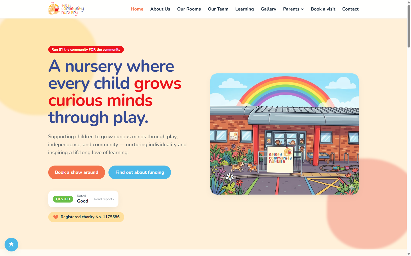 Selsey Community Nursery — desktop view